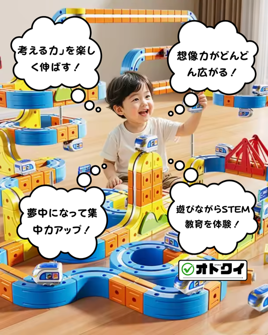 Mirai Rail Cube™（未来レールキューブ）– 遊びながら自然と学べる知育トイ。